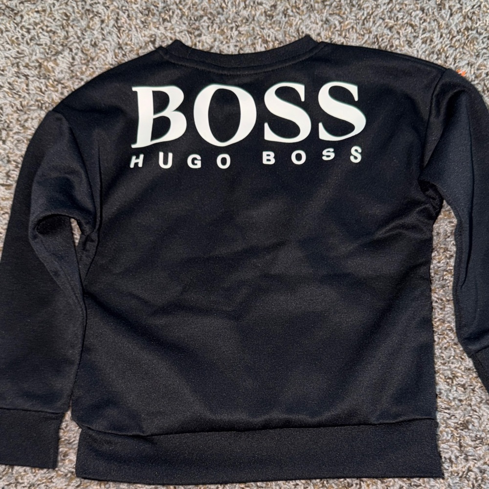 HUGO BOSS Men's Black Crewneck Sweater